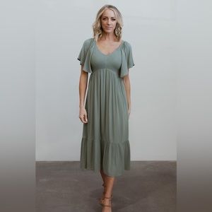 Boho Sage Green maxi dress